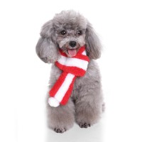 2017 New Styles Polyester Fiber Pet Christmas Scarf For Puppy Pet Christmas Product